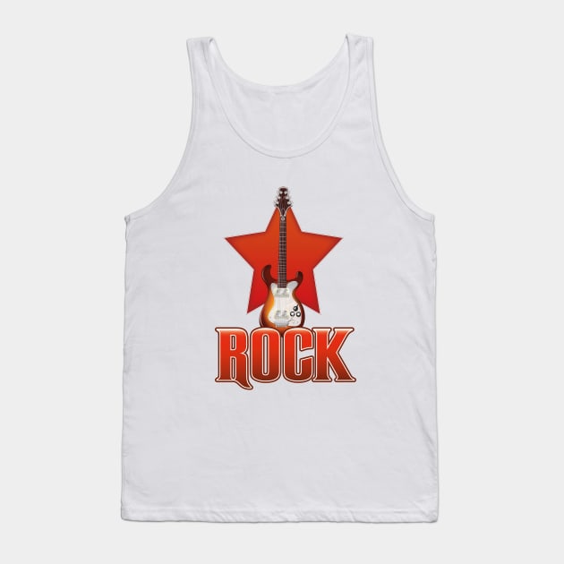 Rock Guitar Tank Top by nickemporium1